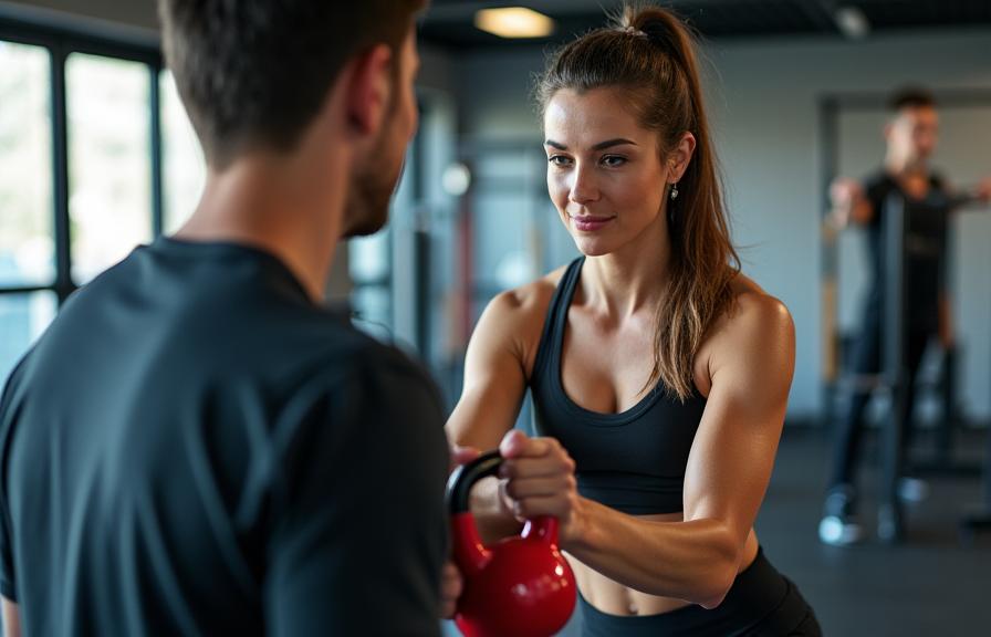 One-on-one personal training session at IronThistle